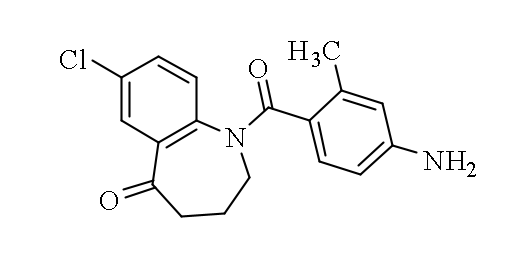 1,2,3,4-Tetrahydro-1-(4-amino-2-methylbenzoyl)-7-chloro-5H-1-benzazepin-5-one